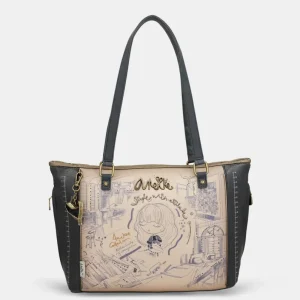 Bolso shopper con bandolera Studio