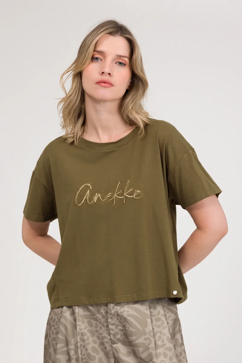 Camiseta de manga corta verde - Imagen 3