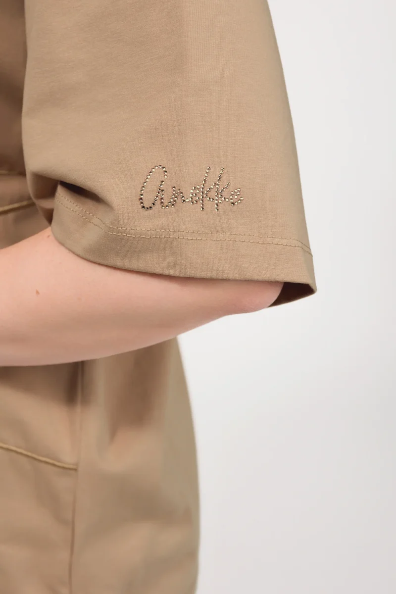 Camiseta beige - Imagen 4