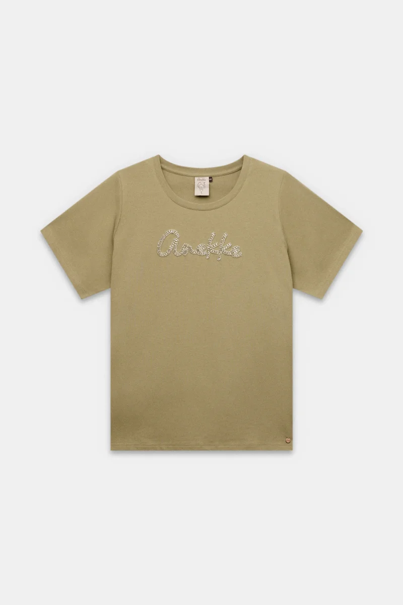 Camiseta verde con logo - Imagen 2
