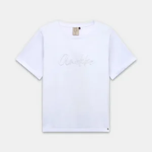 Camiseta blanca de manga corta