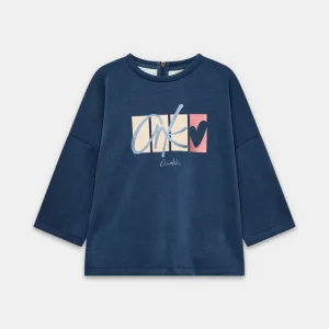 Sudadera manga corta azul marino