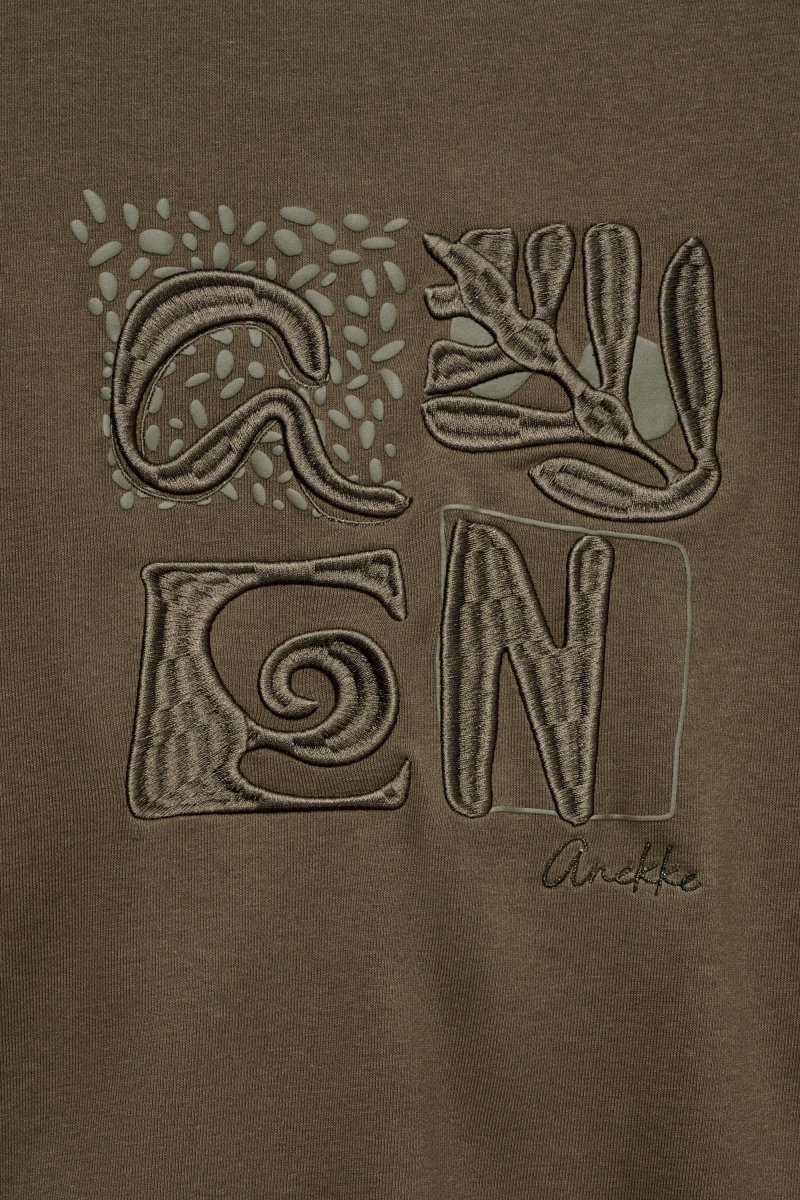 Sudadera de manga larga verde militar - Imagen 4