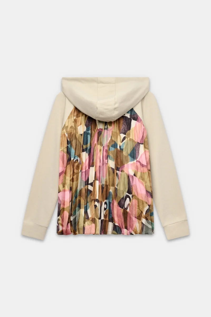 Sudadera con capucha plisada - Imagen 4