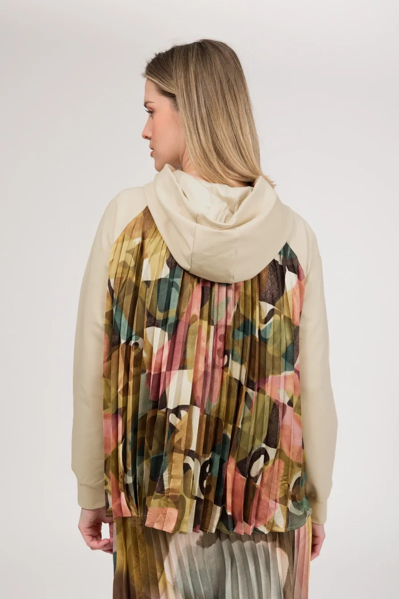 Sudadera con capucha plisada - Imagen 5