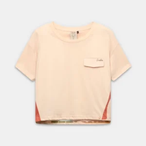 Camiseta de manga corta beige