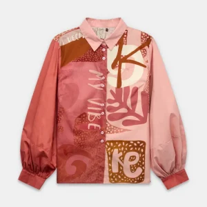 Camisa de manga larga estampada