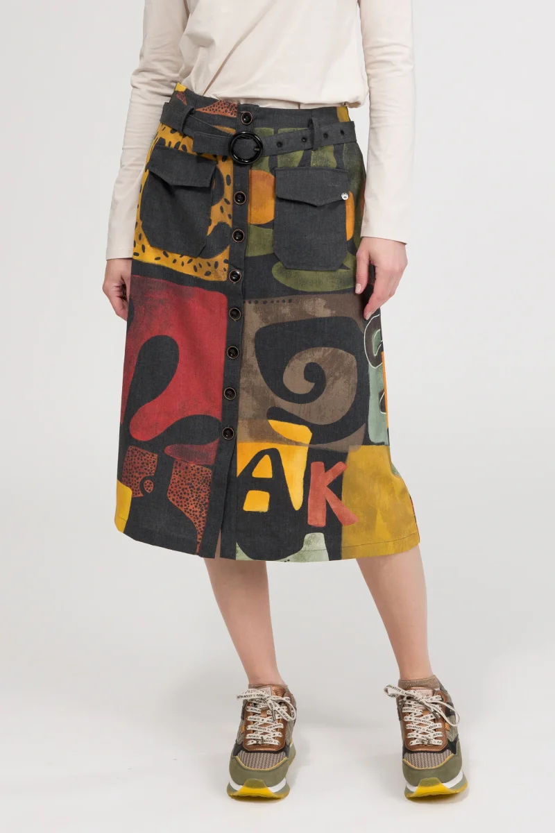 Falda botones Amphora - Imagen 5