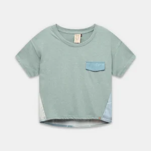Camiseta de manga corta azul