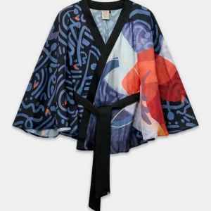 Kimono estampado fluido