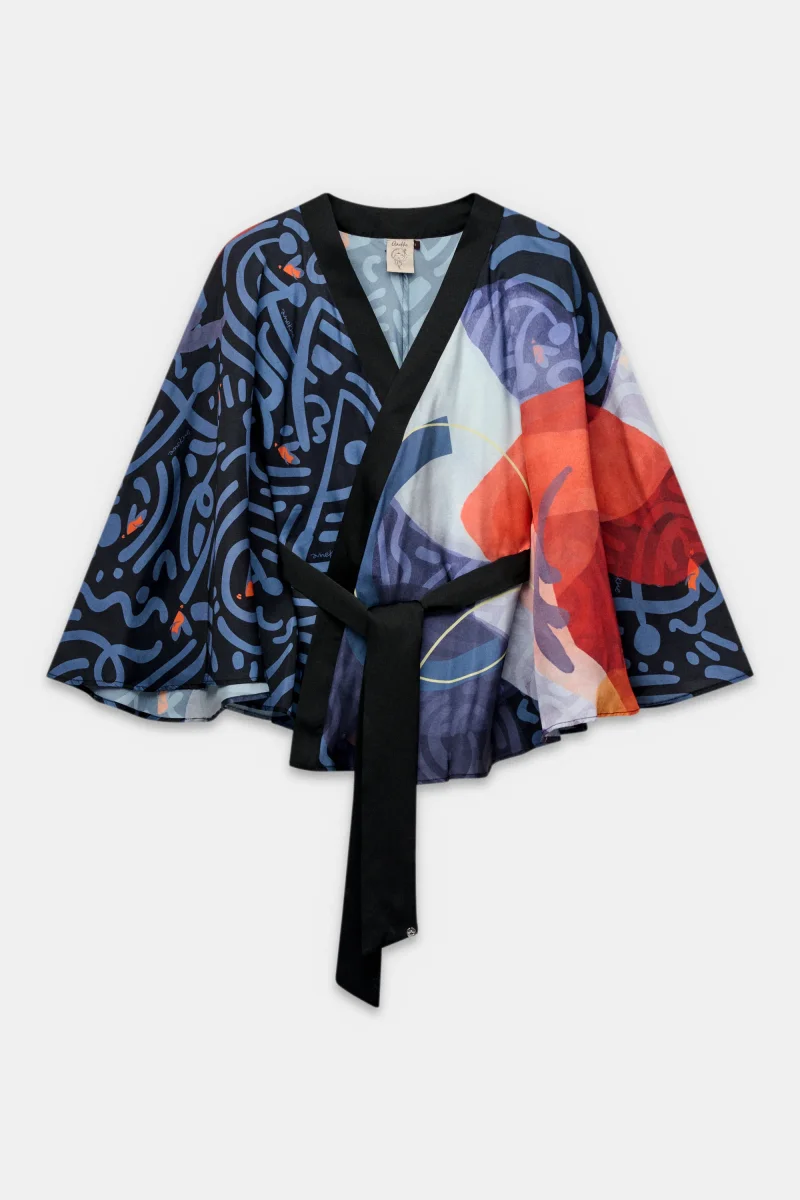 Kimono estampado fluido - Imagen 2