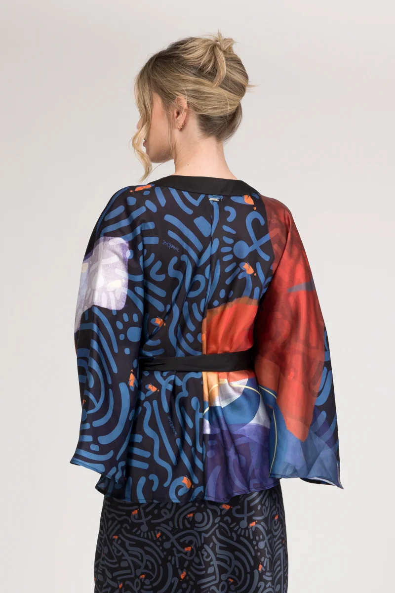 Kimono estampado fluido - Imagen 5