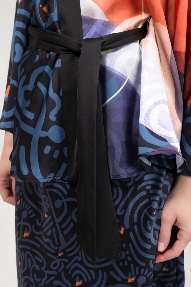 Kimono estampado fluido - Imagen 6