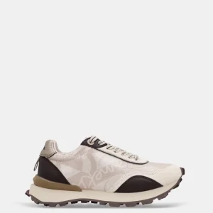 Deportivos beige con detalles en marrón