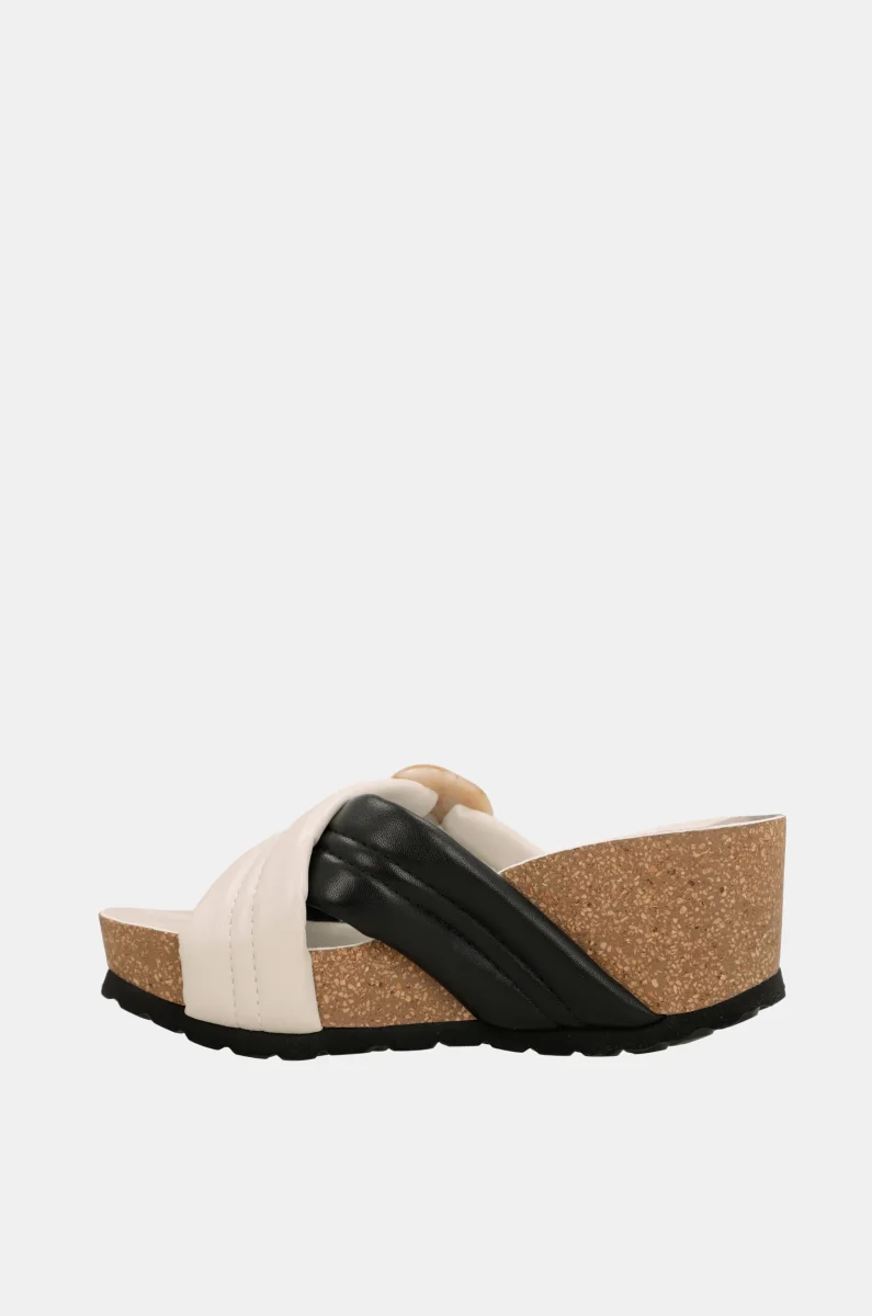 Sandalias cruzada blanca y negra - Imagen 7