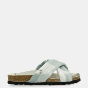 Sandalias cruzadas azules