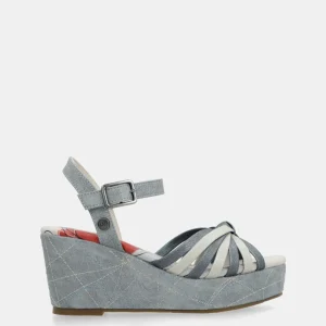 Sandalias cruzadas azul Auralis