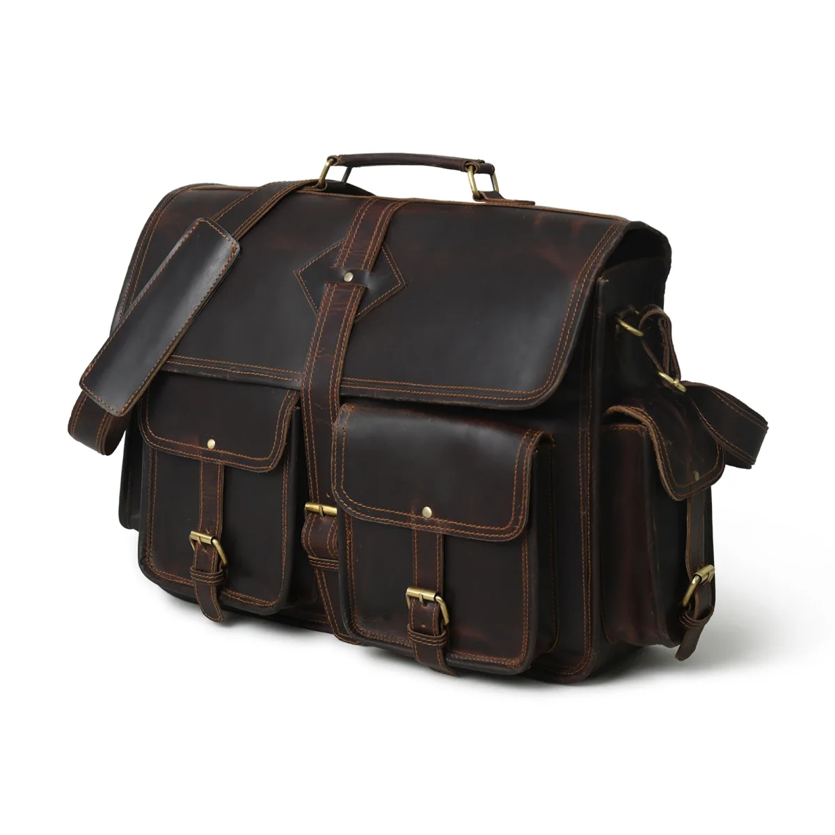 Midnight Buffalo Retro Briefcase - Imagen 3