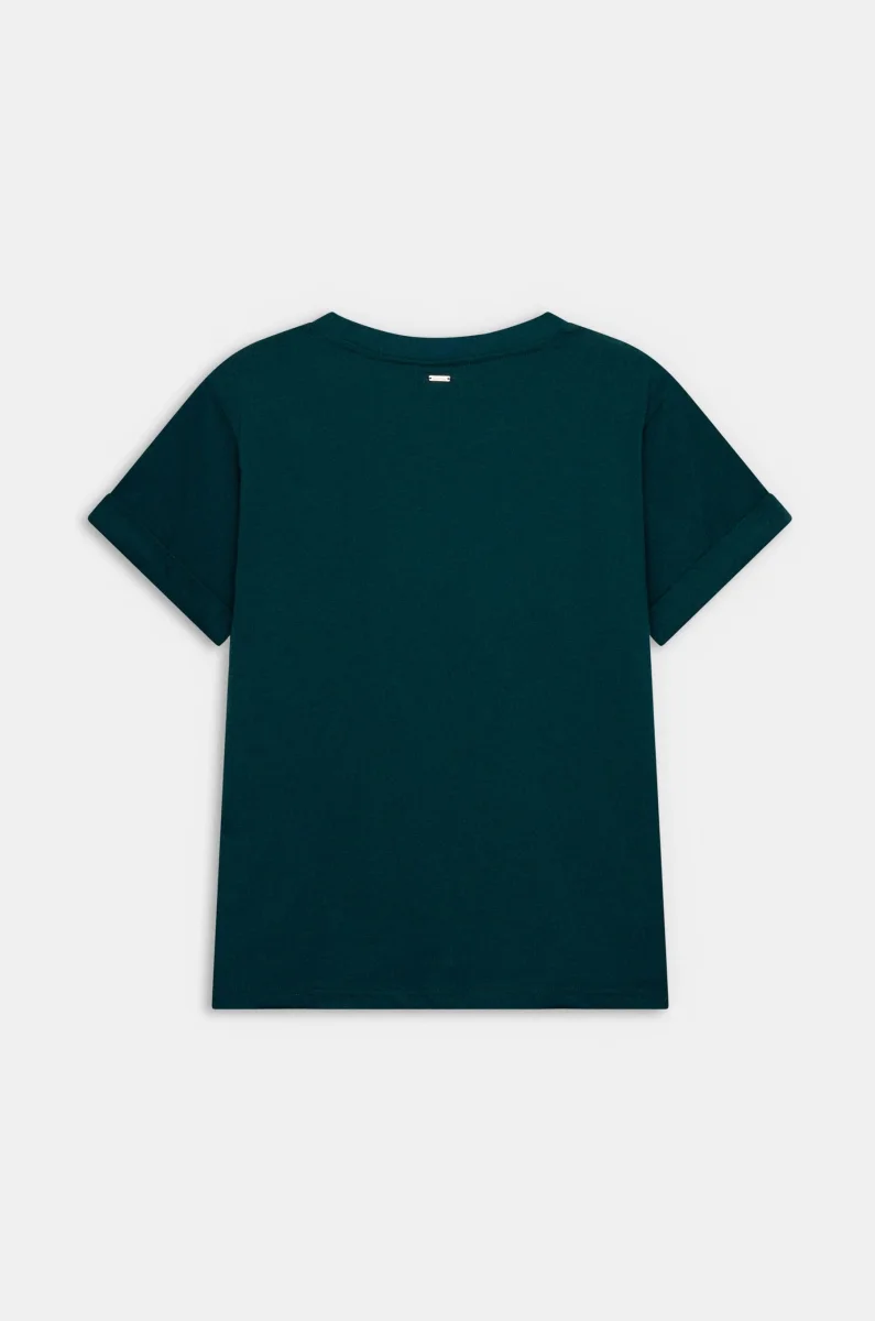 Camiseta azul con logo bordado Anekke - Imagen 3