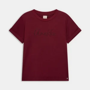 Camiseta granate con logo Anekke