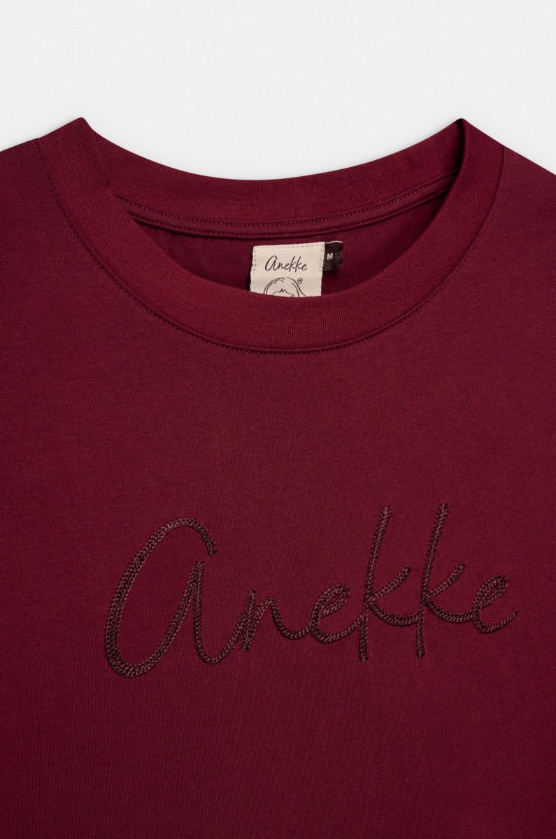 Camiseta granate con logo Anekke - Imagen 4