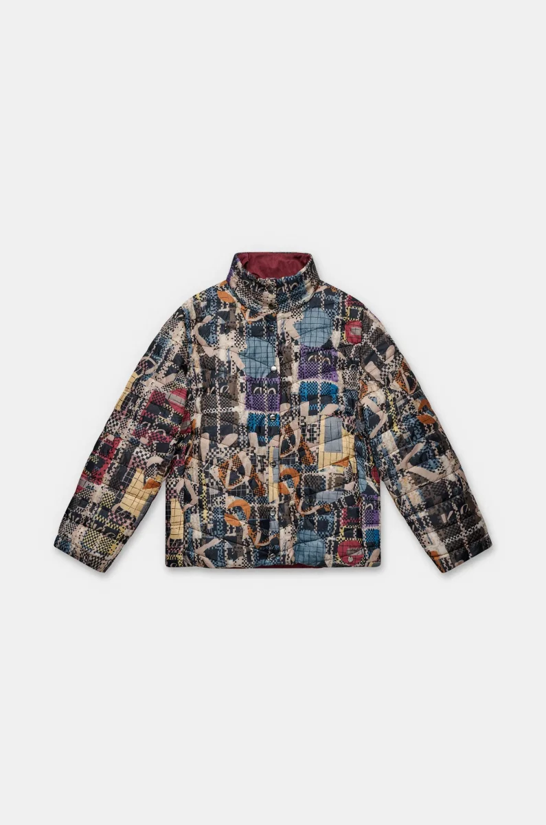 Chaqueta reversible estampada Blossom