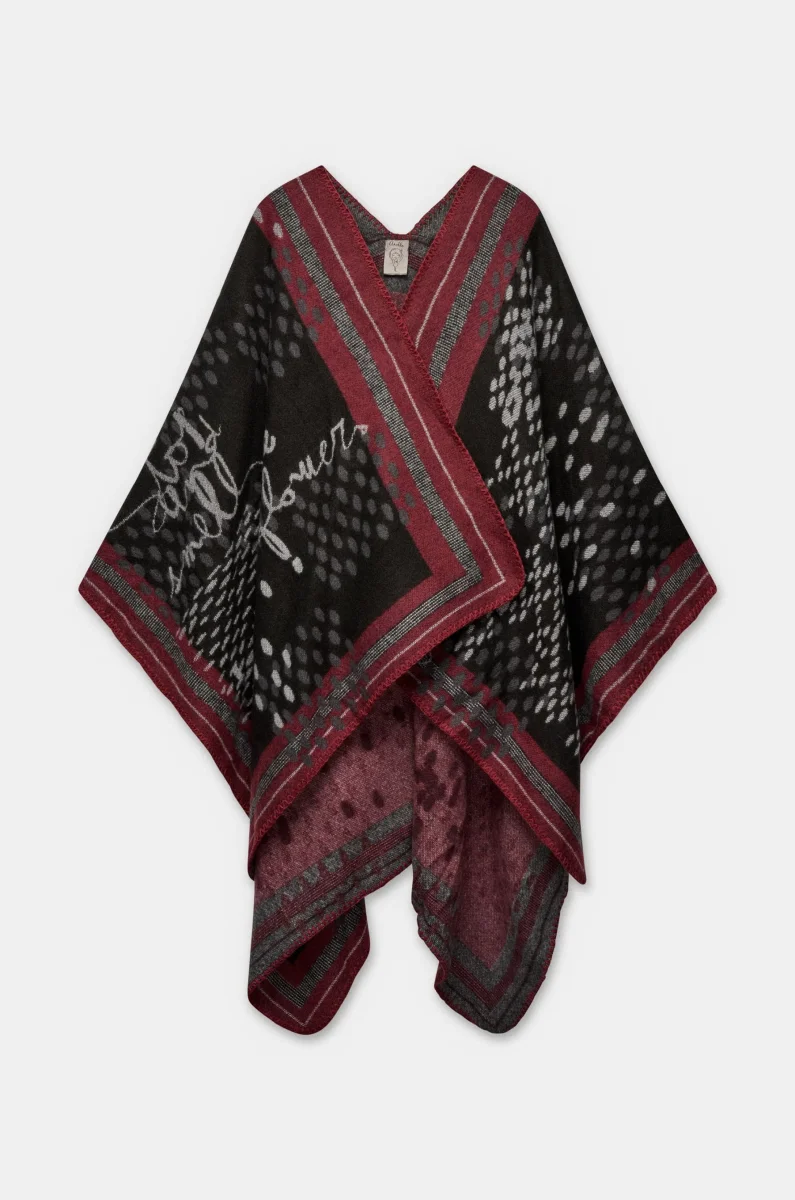 Poncho estampado Tulip - Imagen 4