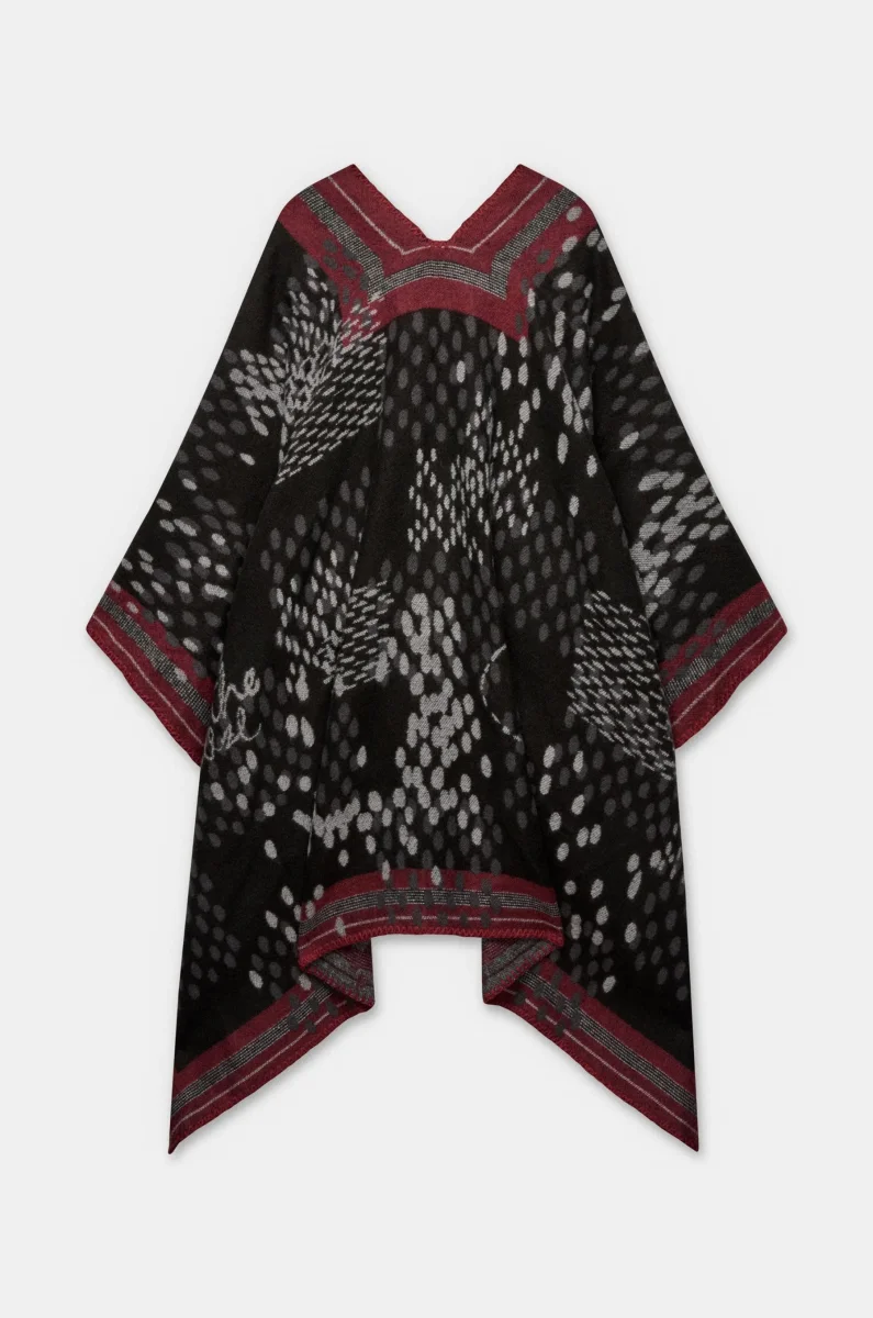 Poncho estampado Tulip - Imagen 5