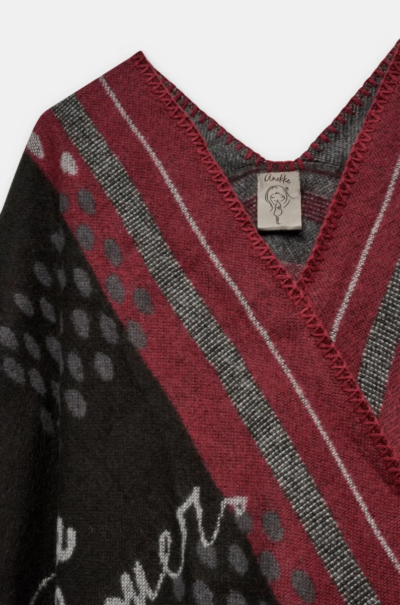 Poncho estampado Tulip - Imagen 6