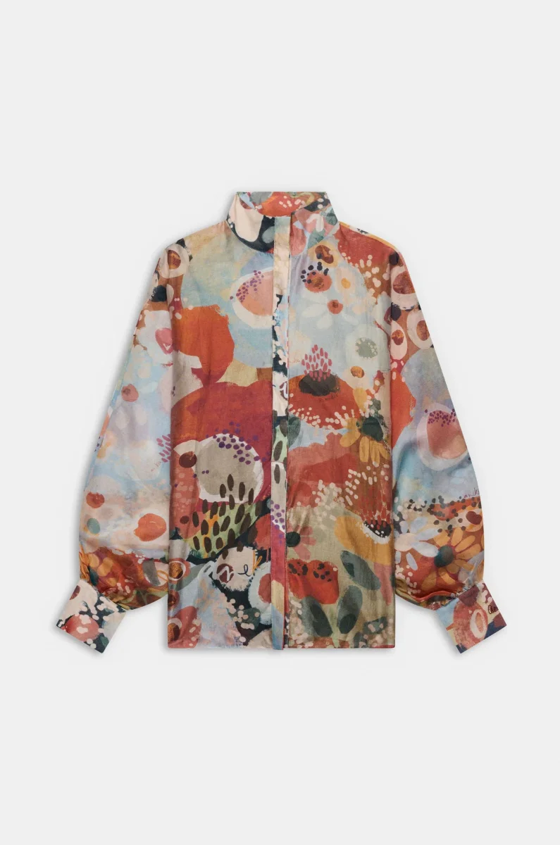 Camisa fluida estampada Blossom