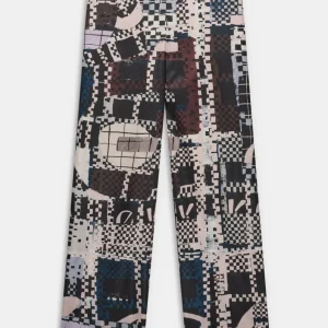 Pantalón estampado de corte amplio
