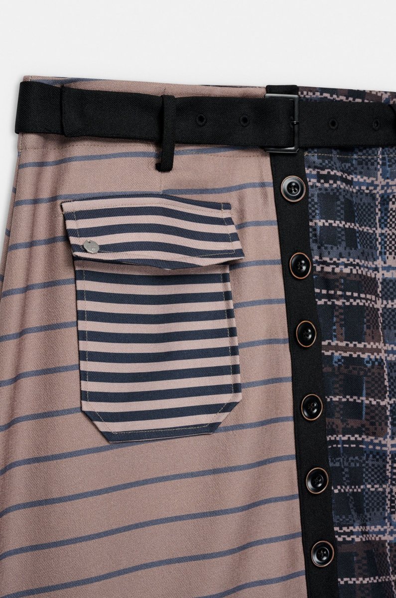 Falda midi estampada con botones - Imagen 4