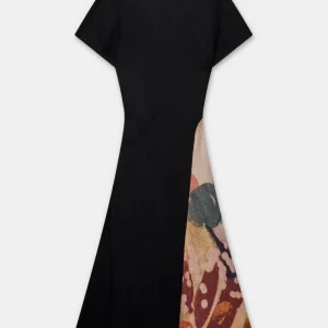 Vestido largo fluido estampado