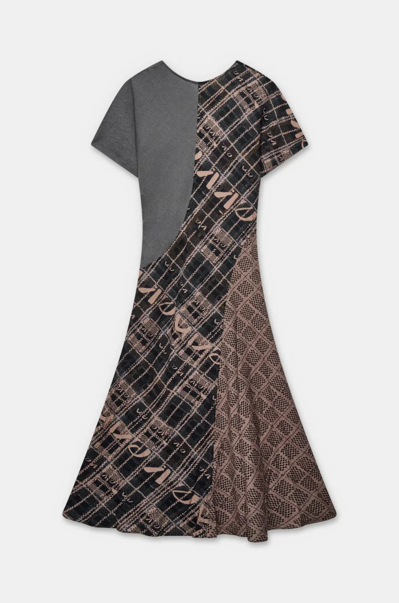 Vestido largo fluido estampado Orchestra