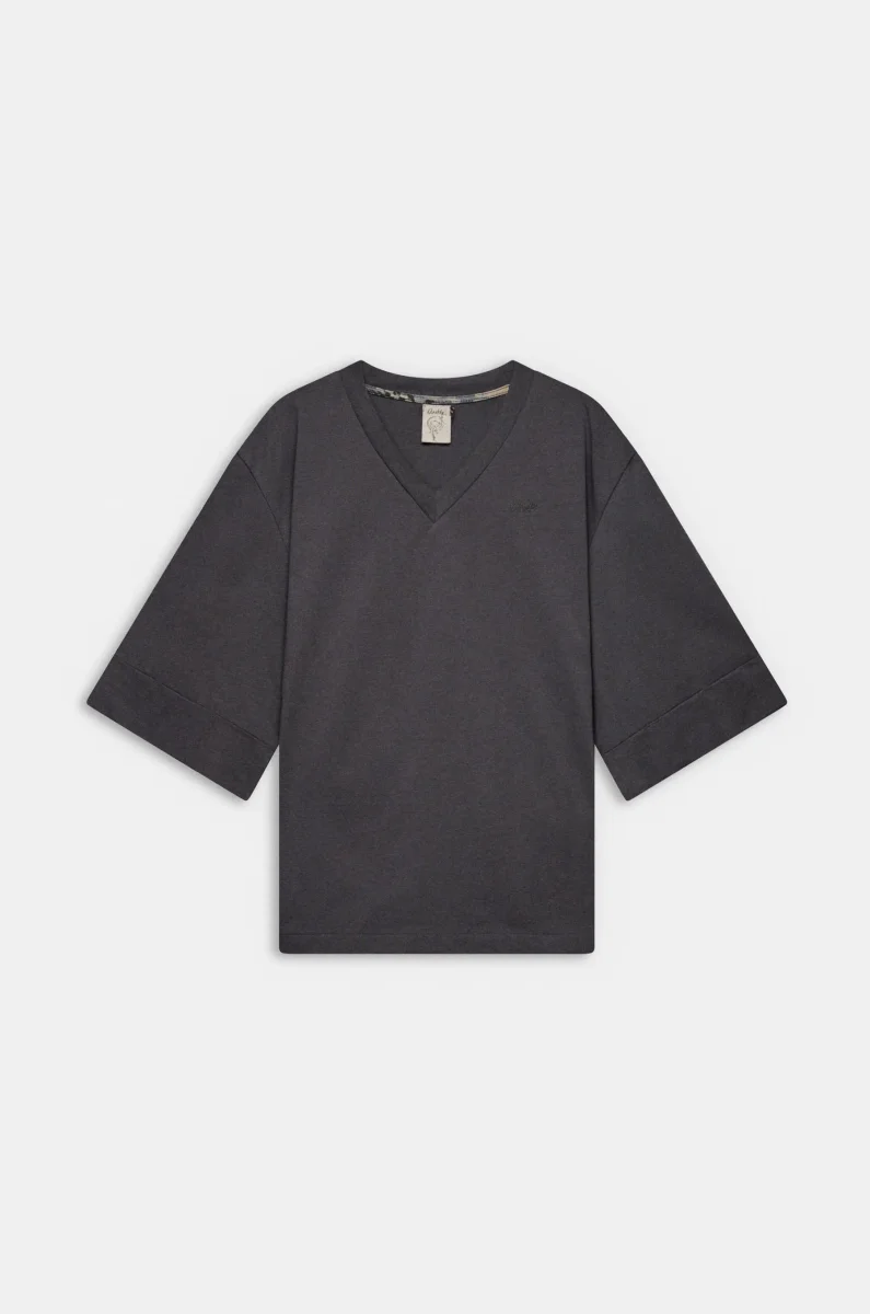 Camiseta gris de manga corta Anekke - Imagen 2