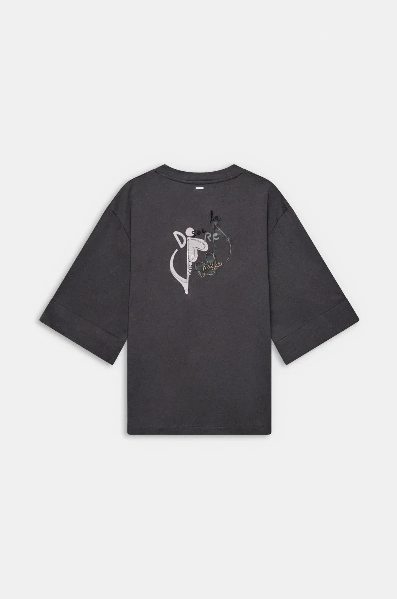 Camiseta gris de manga corta Anekke - Imagen 3