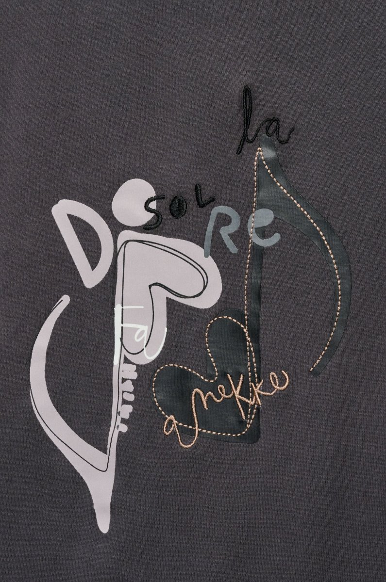 Camiseta gris de manga corta Anekke - Imagen 4
