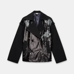 Chaqueta negra con lentejuelas