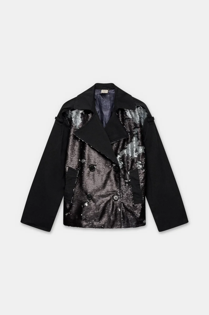 Chaqueta negra con lentejuelas - Imagen 2