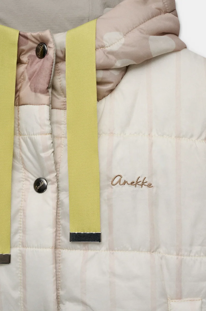 Chaleco largo reversible con capucha - Imagen 4