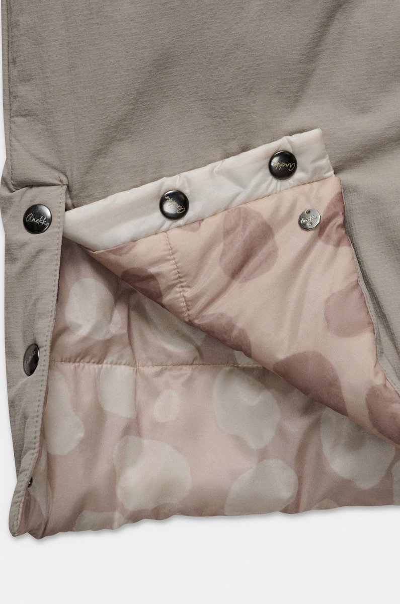 Chaleco largo reversible con capucha - Imagen 7