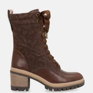 Botas con cordoneras taupe