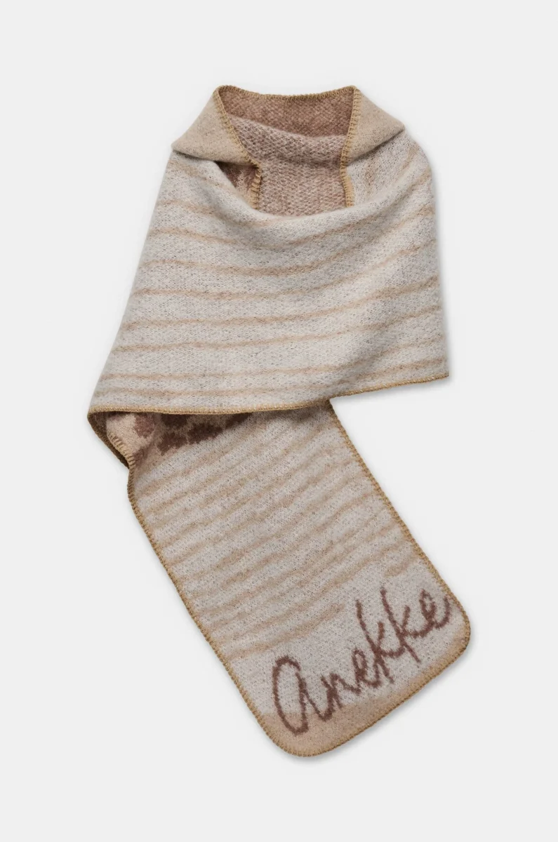Bufanda con capucha beige - Imagen 6