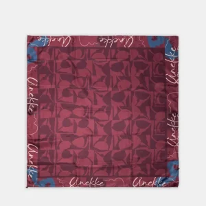 Pañuelo granate estampado Anekke