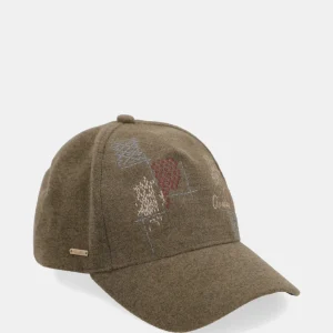 Gorra verde Anekke con bordado