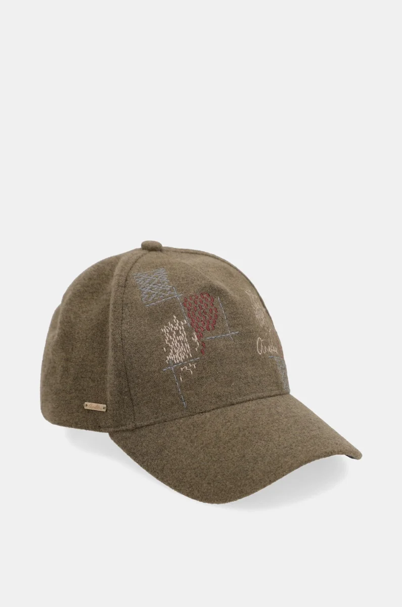 Gorra verde Anekke con bordado