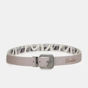 Cinturón lila estampado Iron