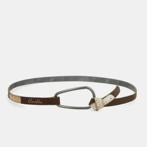 Cinturón reversible marrón