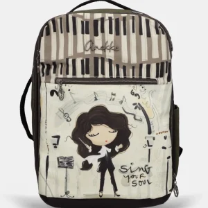Mochila de viaje estampada Orchestra