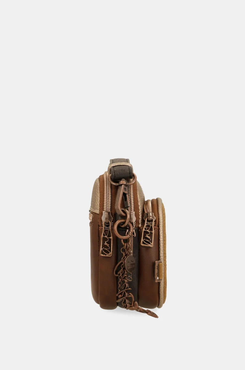 Bandolera pequeña Camel - Imagen 6